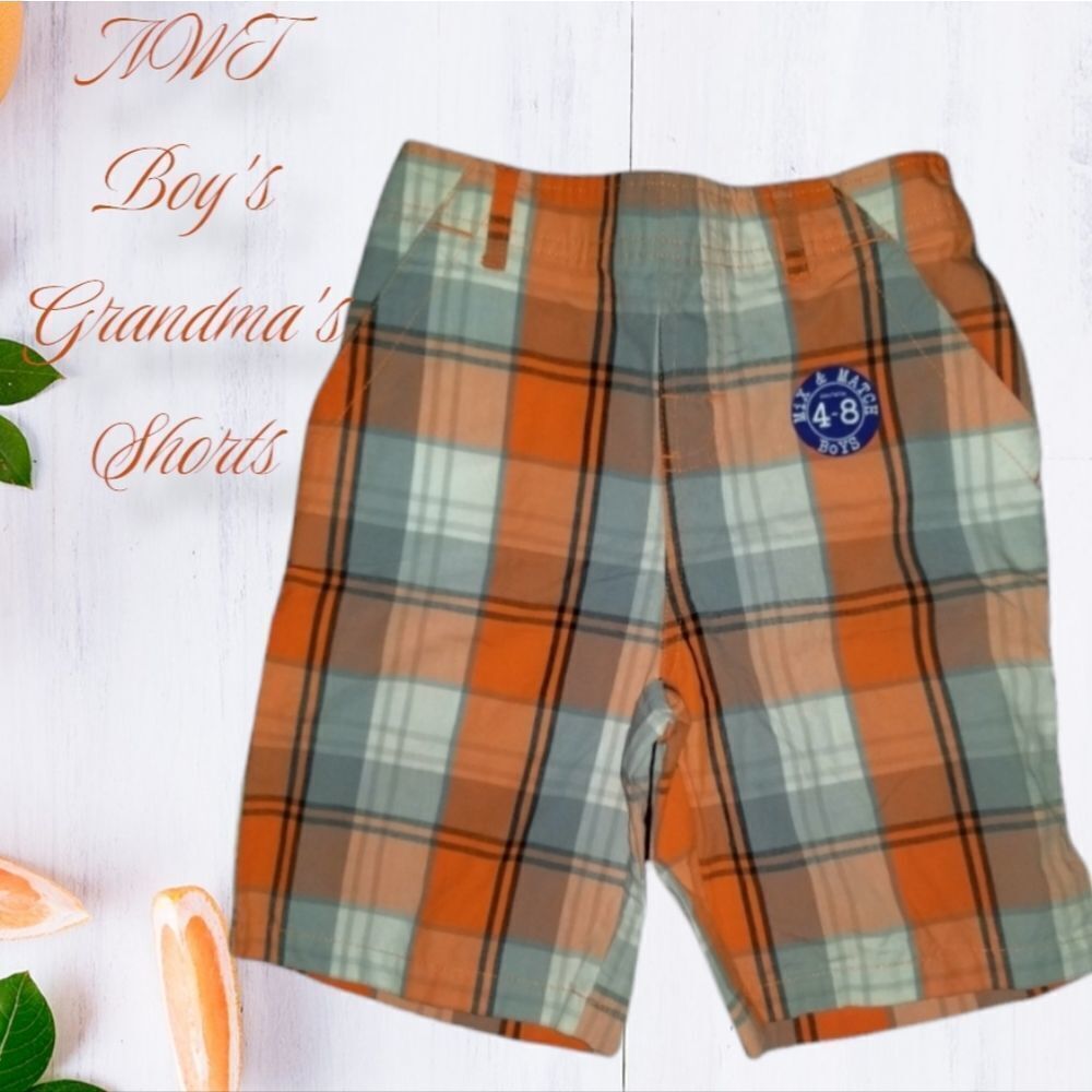 🔥$1 Bundled NWT Garanimals Boys Plaid Shorts